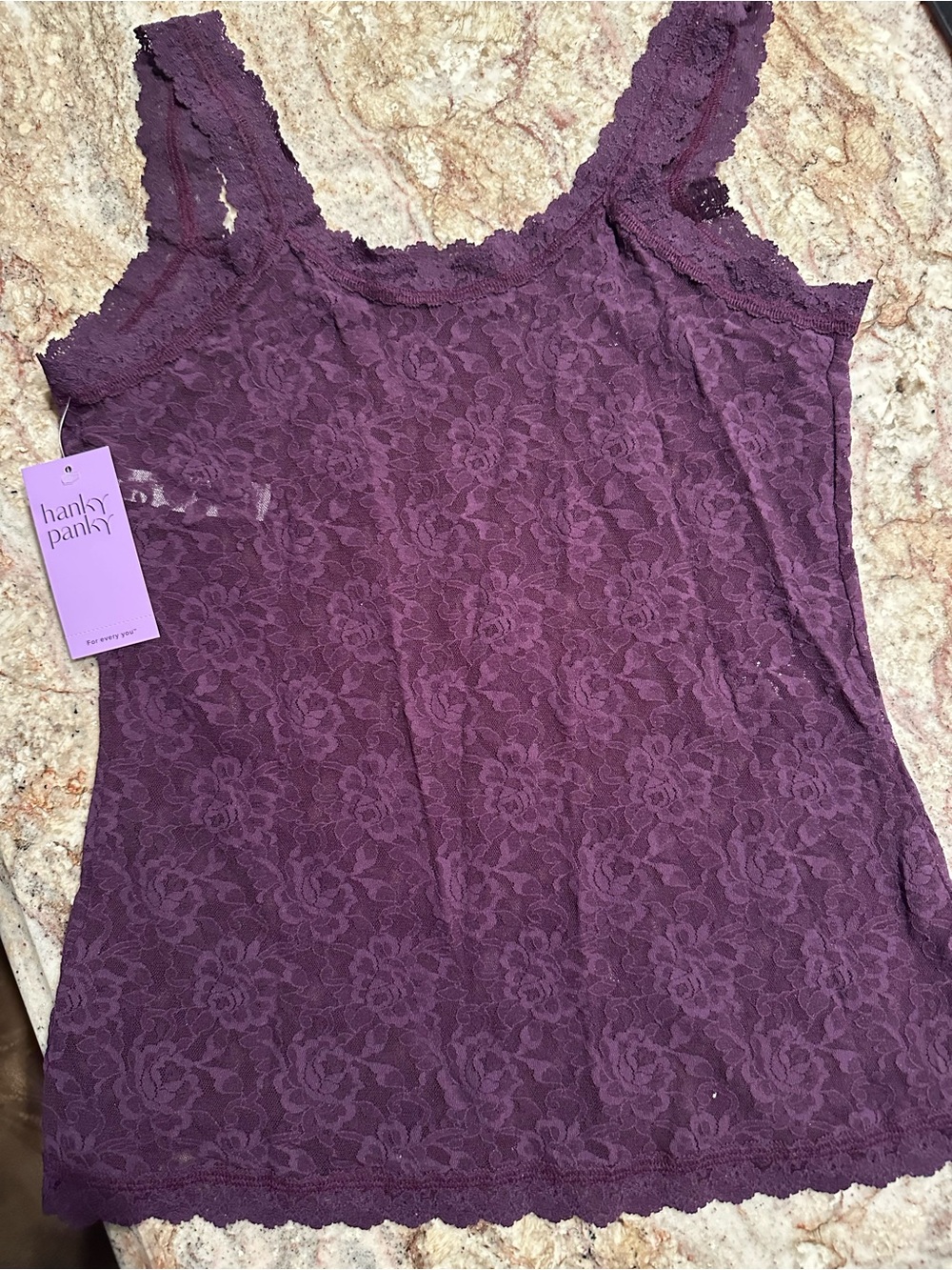 NWT Hanky Panky Plum Lace Camisole